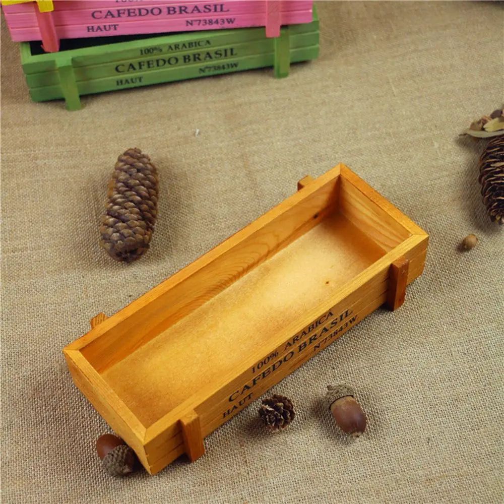 Vintage Wooden Flower Trough Planter