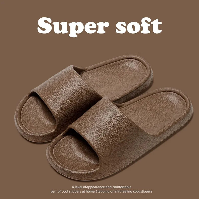 2025 Women Soft Sole Cloud Slippers Thick Platform Indoor Outdoor Beach Sandals Summer EVA Non Slip Flip Flops Men slippers