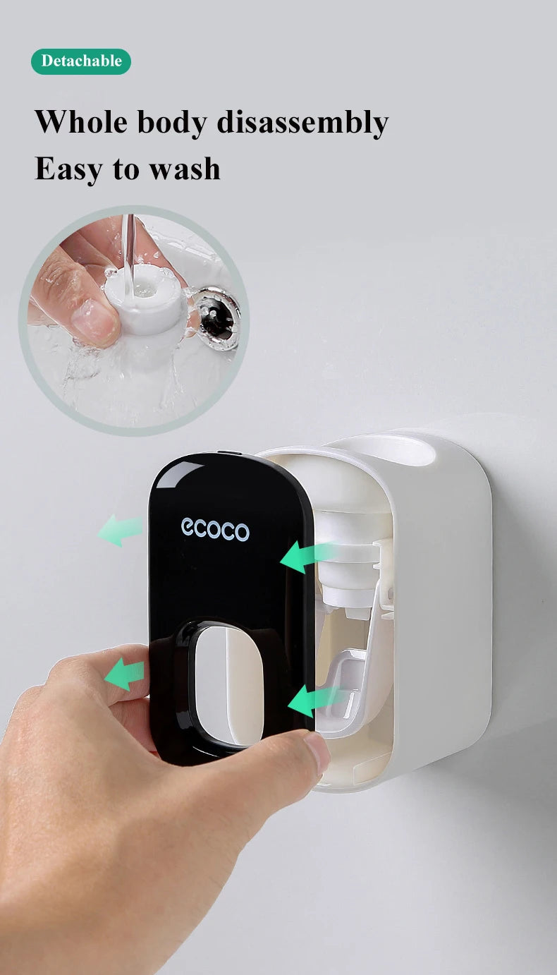 Bathroom Accessories Set Automatic Toothpaste Dispenser Toothpaste Squeezer Wall Mount Toothpaste Holder Tooth Paste Squeezer