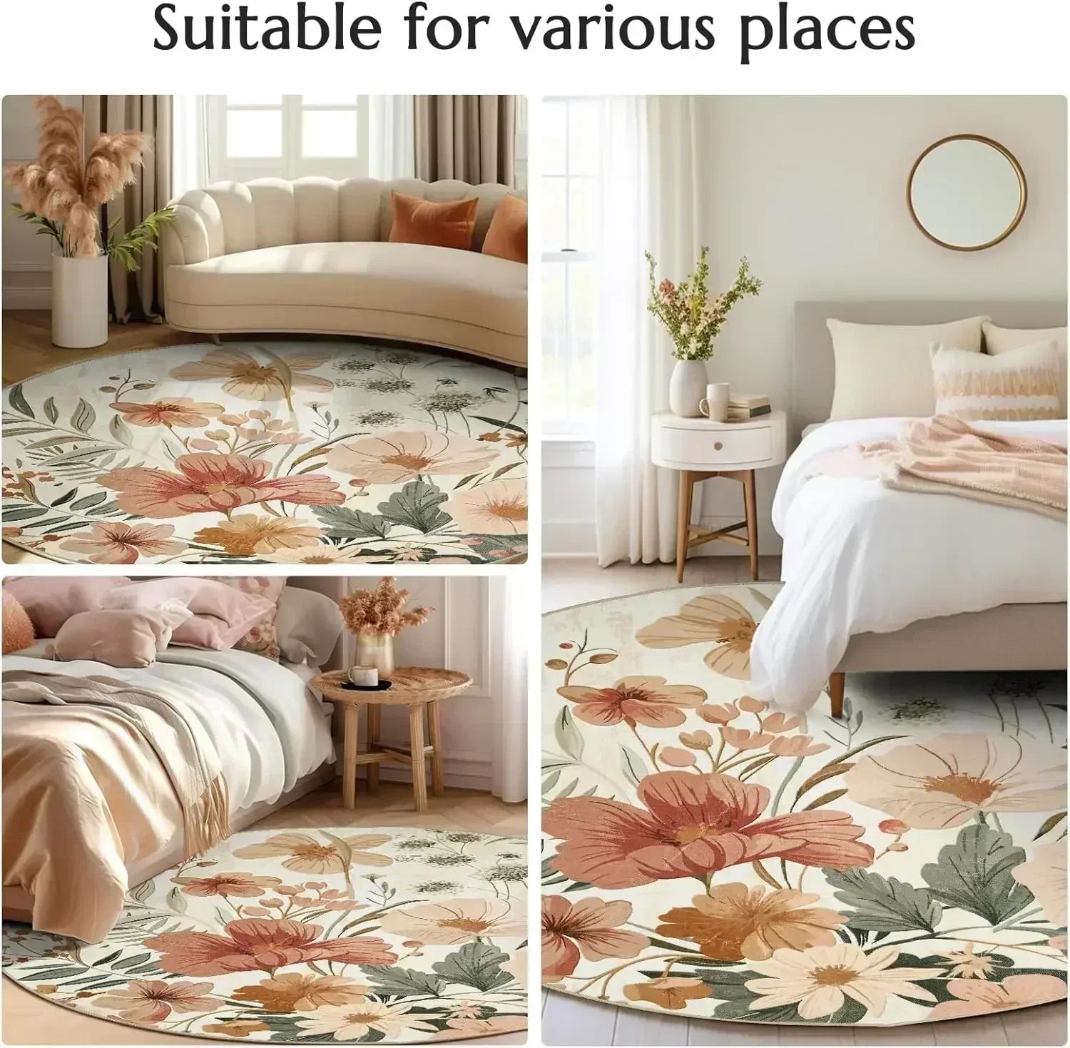 Bohemian Round Floor Rug