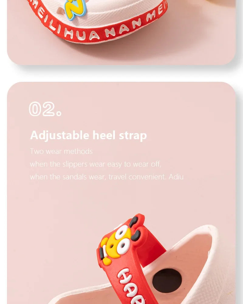 Children Garden Shoes Cute EVA Cartoon Beach Sandals Babies Summer Slippers High Quality Soft Kids Outdoor Slippers Flip Shoes