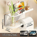 Wall Mounted Tissue Holder Without Drilling, Widened Storage Space, Smooth Pull-out and Not Easy To Slip Off