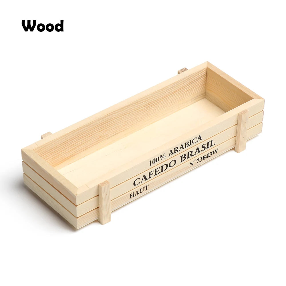 Vintage Wooden Flower Trough Planter