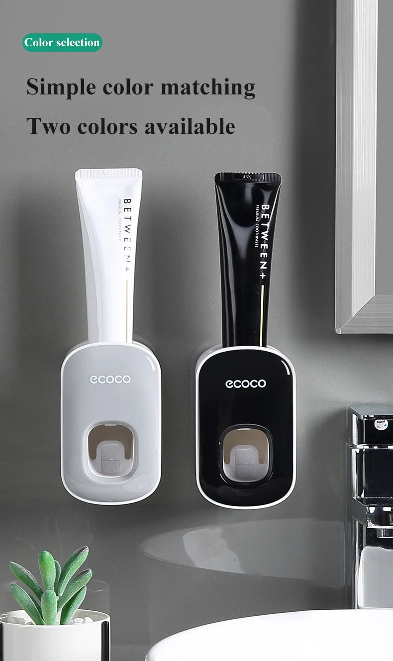 Bathroom Accessories Set Automatic Toothpaste Dispenser Toothpaste Squeezer Wall Mount Toothpaste Holder Tooth Paste Squeezer