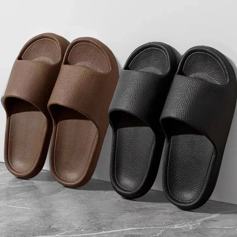 2025 Women Soft Sole Cloud Slippers Thick Platform Indoor Outdoor Beach Sandals Summer EVA Non Slip Flip Flops Men slippers
