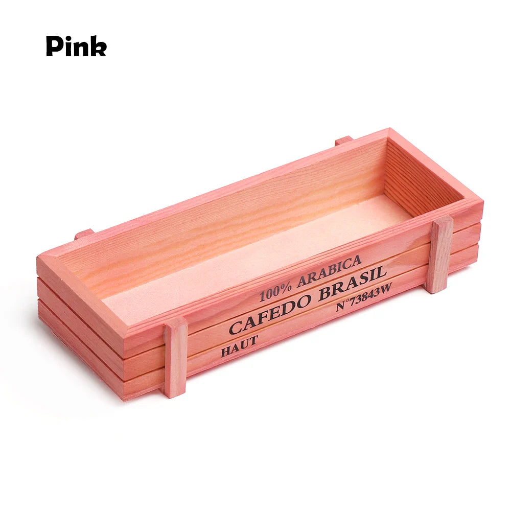 Vintage Wooden Flower Trough Planter