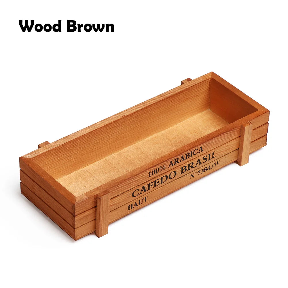 Vintage Wooden Flower Trough Planter