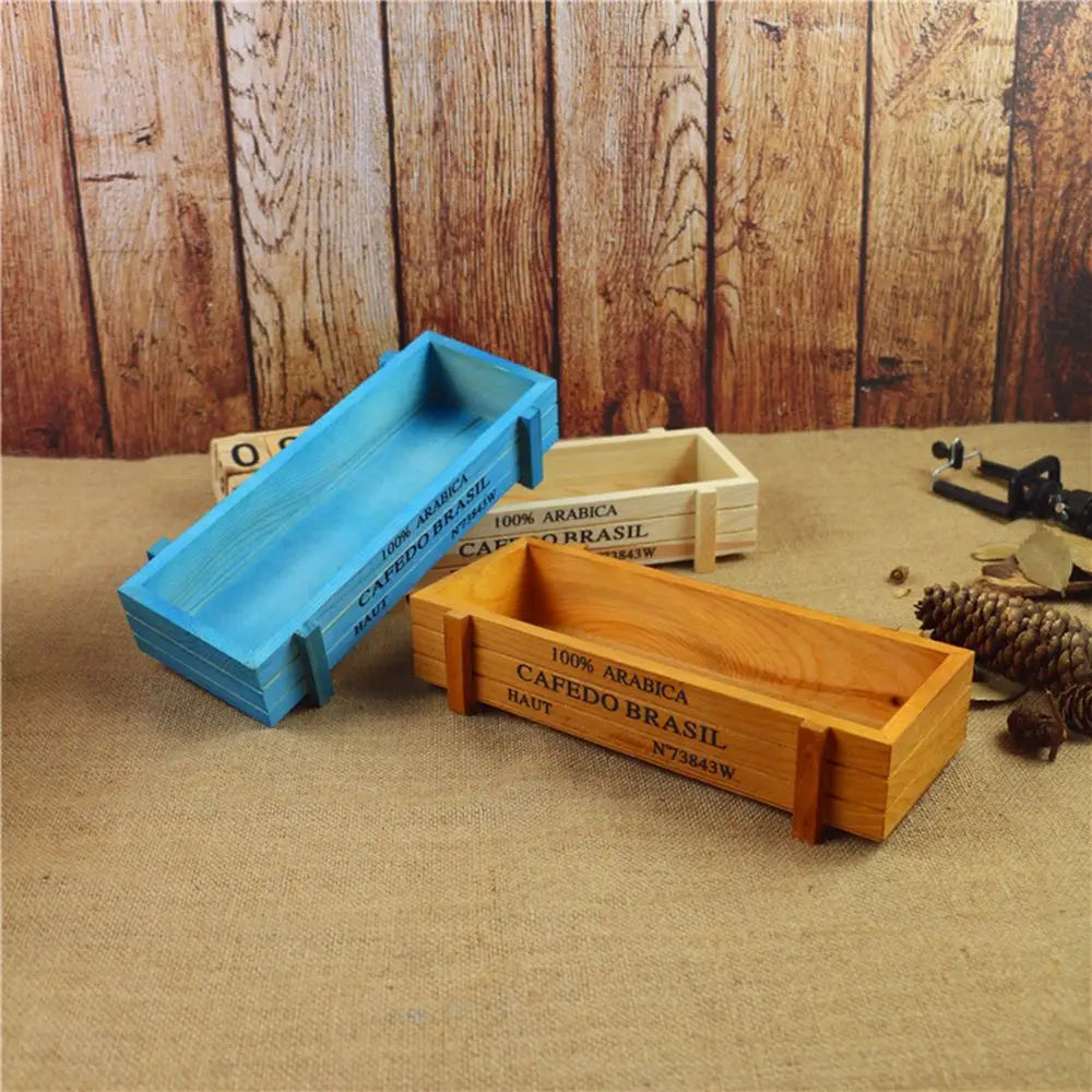 Vintage Wooden Flower Trough Planter