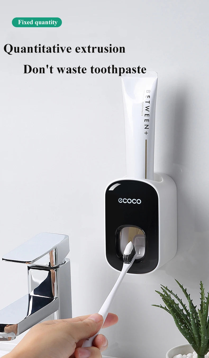 Bathroom Accessories Set Automatic Toothpaste Dispenser Toothpaste Squeezer Wall Mount Toothpaste Holder Tooth Paste Squeezer