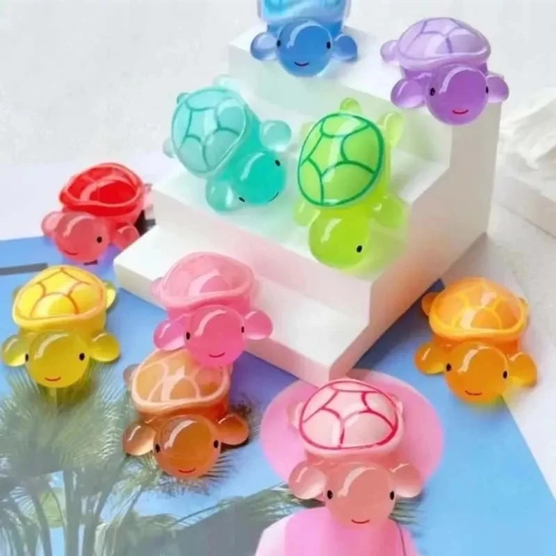 Fashion Shoe Charms Set Accessories Hole Shoe Buckle Cute Animal Luminous Little Turtle DIY for Bogg Bags Shoes Decorations
